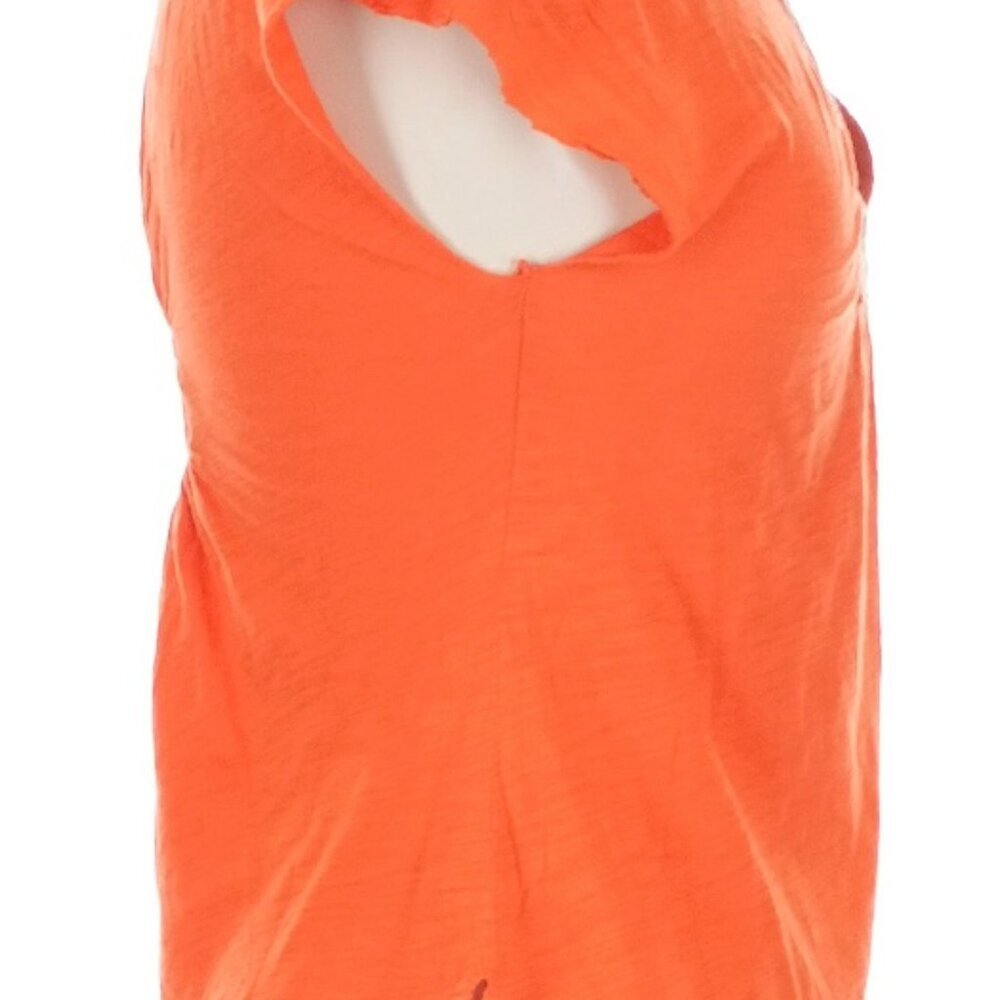Free People Vintage Y2K Orange Embroidered Shirt Top Size Medium - Picture 6 of 11